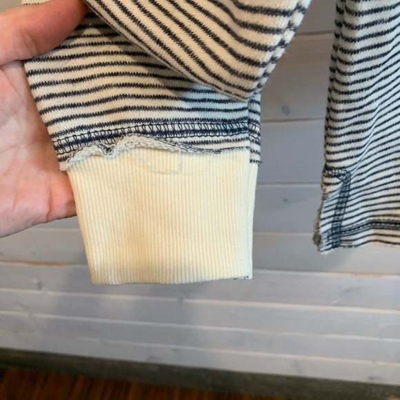 Blue 84 | White & Blue Striped Hoodie - Picture 2 of 7